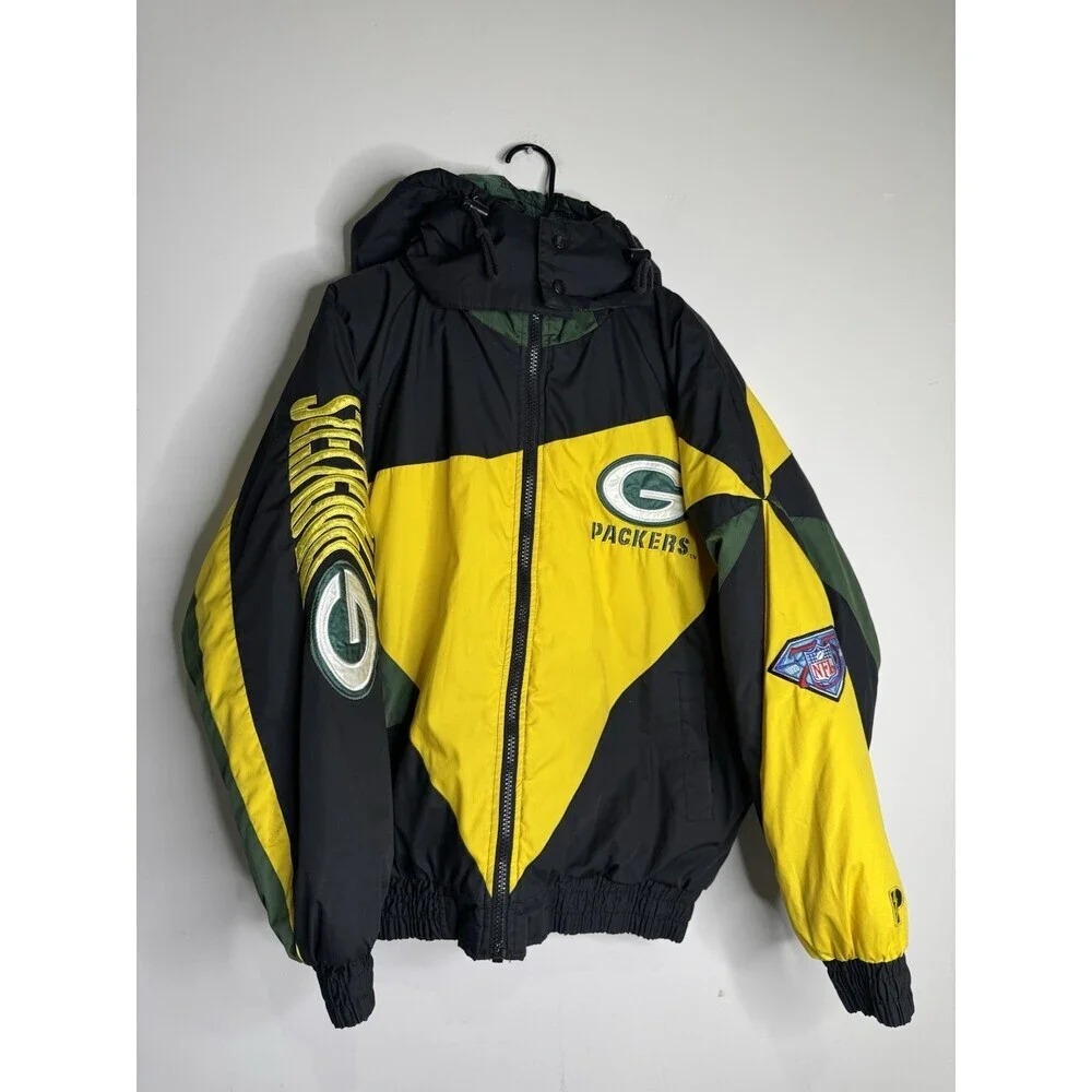 Y2k Vintage Green Bay Packers Pro player 90s jacket - Picture 2 of 10
